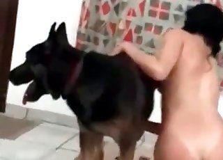 Big-ass babe penetrated by her shepherd